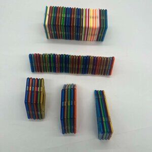 Magformers Magnetic STEM Building Tiles Blocks Lot of 74 Pieces TOYS VGUC